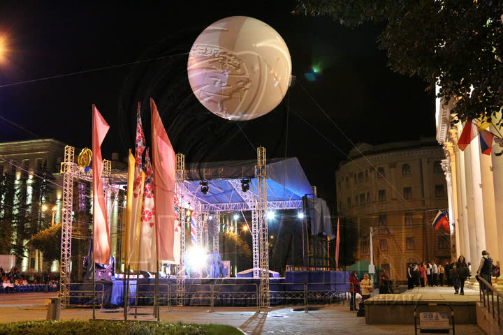 City celebration at night